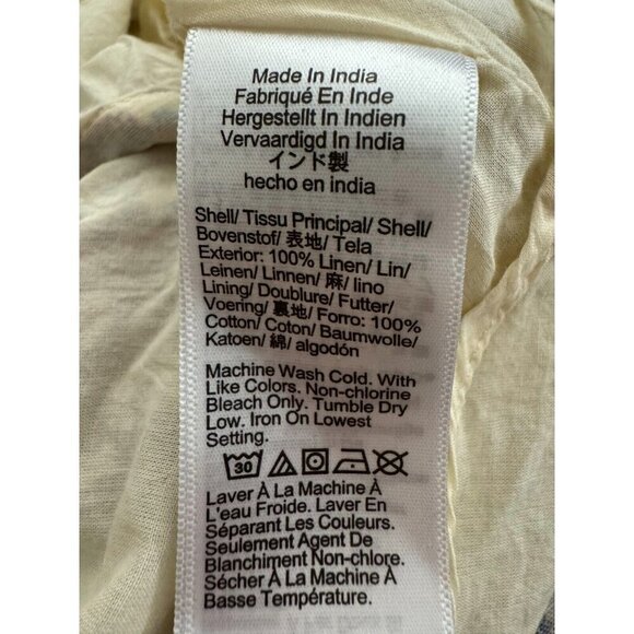 J.Crew Palermo smocked-waist mini dress in floral bouquet linen Womens Size M - Picture 7 of 7